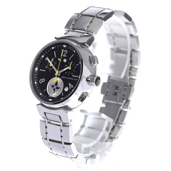 LOUIS VUITTON Tambour Lovely Cup MM Q132G Chronograph Quartz Ladies Watch - Picture 2 of 12